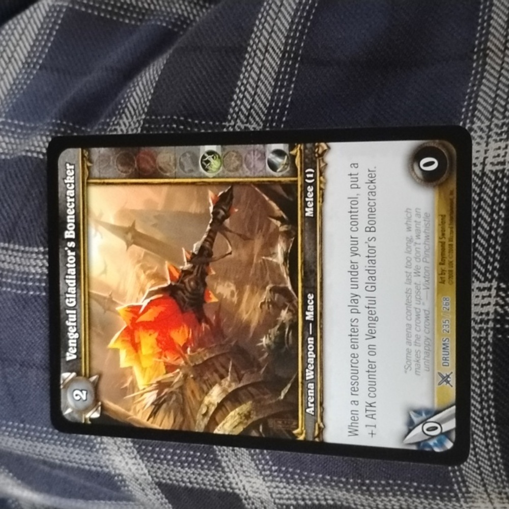 Vengeful Gladiator's Bonecracker - World of Warcraft TCG Drums of War 235/268
